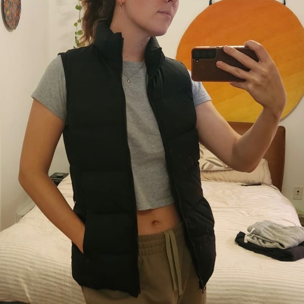GAP XS Puffer Vest Black